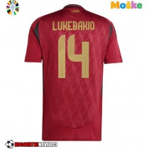 Moške Nogometnih dresov Belgija Dodi Lukebakio #14 Domači EP 2024 Kratki rokavi